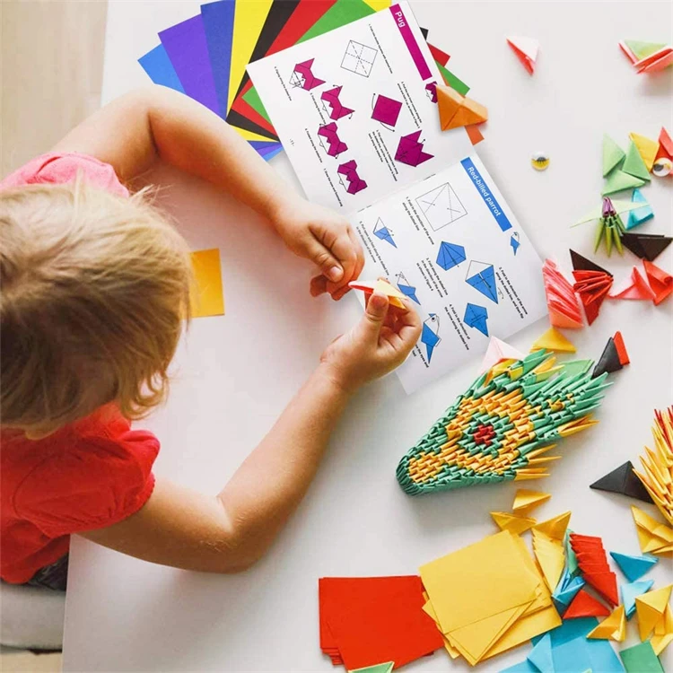 2022 New Office Supply Origami Paper Double Side 100 Sheets A4 Color Papers Office