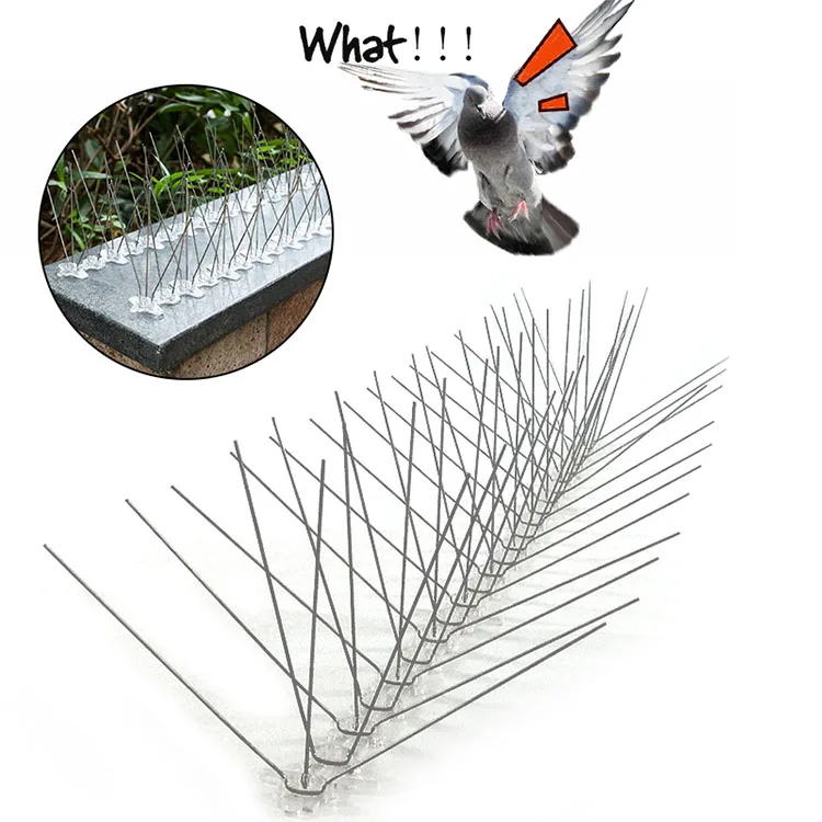 Thorns 25cm Orchard Bird Catcher Stainless Steel Pigeon Repellent Anti-Bird Anti-Dove Spikes Pest Control Bird Repeller