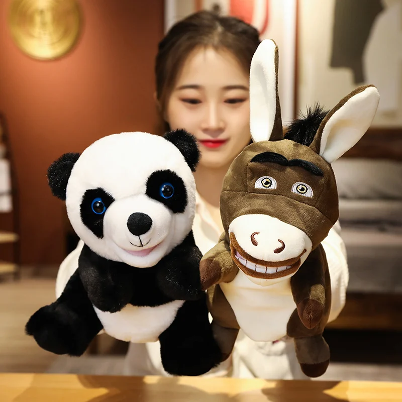 Interactive Stuffed Animal Rabbit Hand Puppet for Kids and Adults