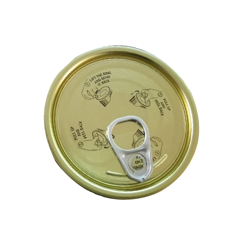 Whole Sale Gold Color Metal Lids Price  TFS Eoe for Food Packaging Can