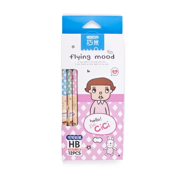 High quality triangular black lead Hb graphite pencil