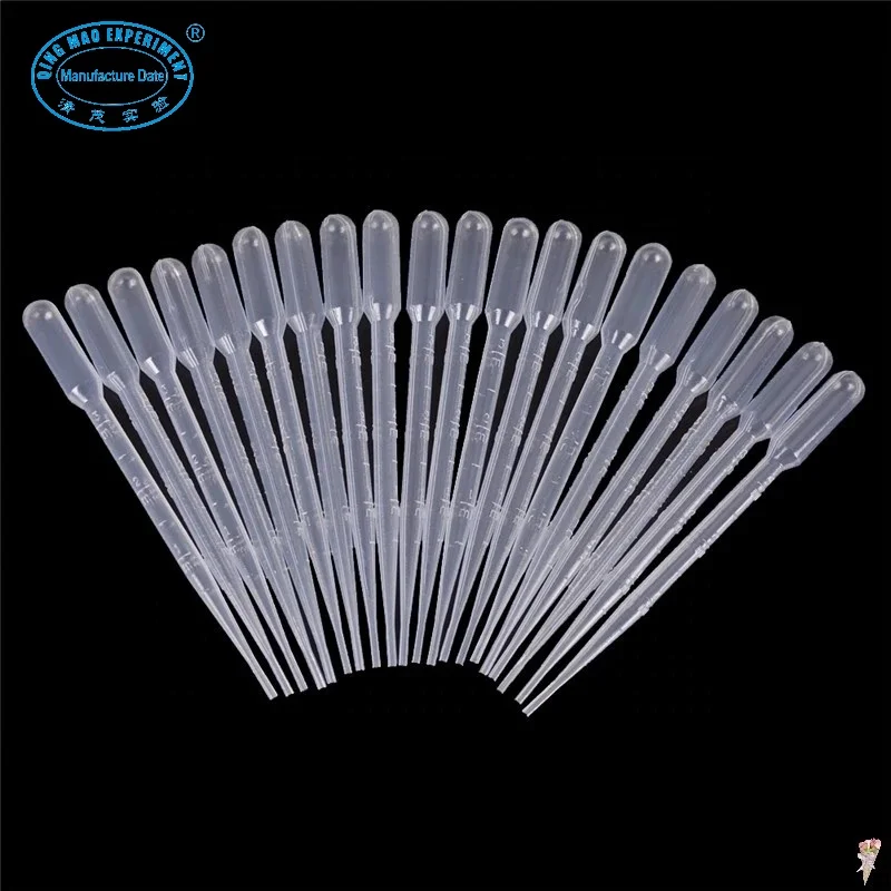 Laboratory Disposable Plastic Droppers 3ml Transfer Pasteur Pipette