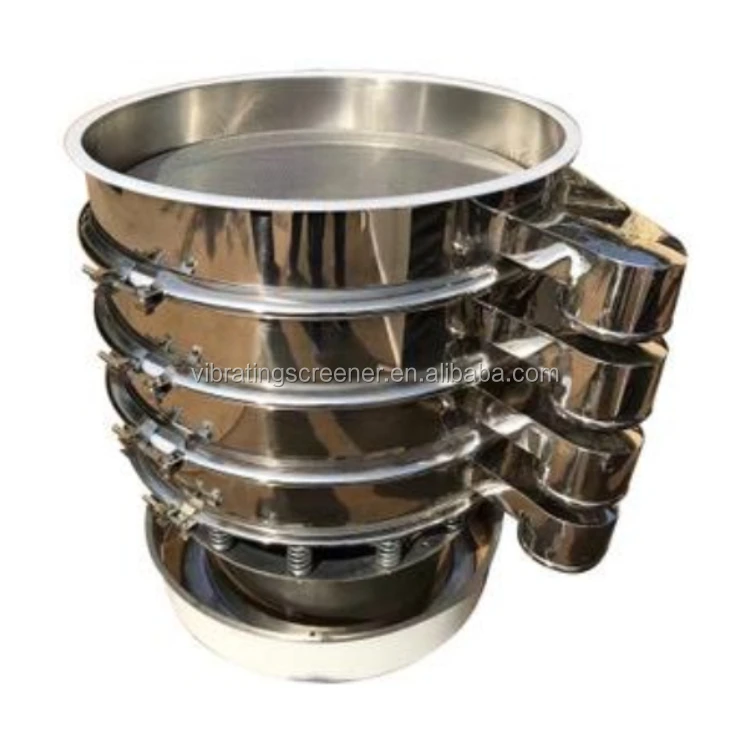 SUS304 Rotary Vibrating Sieve Sifter for Paints coatings dyes cosmetics makeup powder fluorescent powder