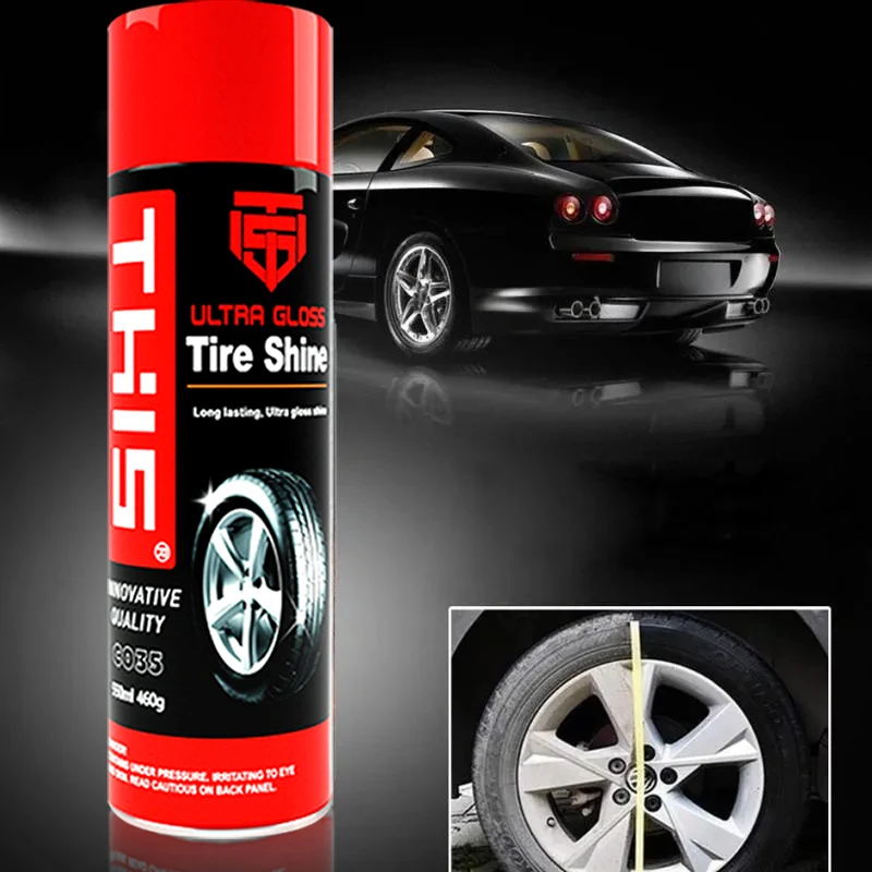 Detailing car waterless car wash and wax tire wet polish tire glitter spray foam dressing applicator tire shine