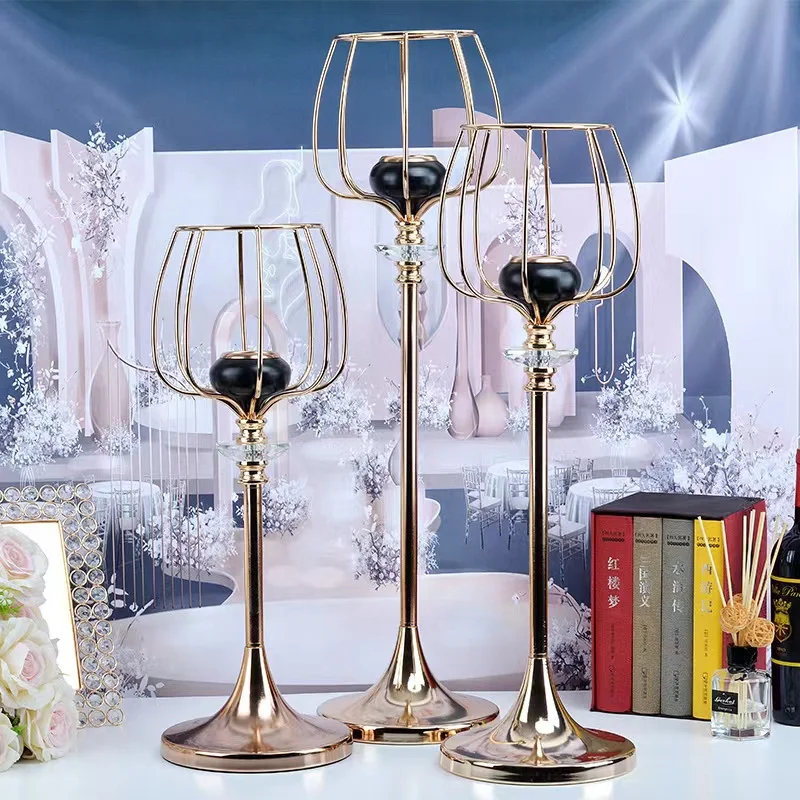 Table Top Wedding House Candle Holder Stand Table Decorations Candelabra Metal Lantern