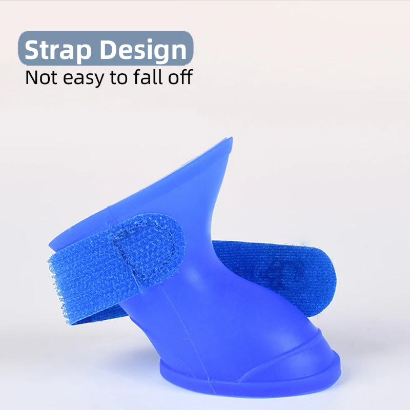 Waterproof non-slip pet dog outdoor rain boots Cat dog shoe covers  Foot cover  soft silicone rain pet shoes  shoes for dogs