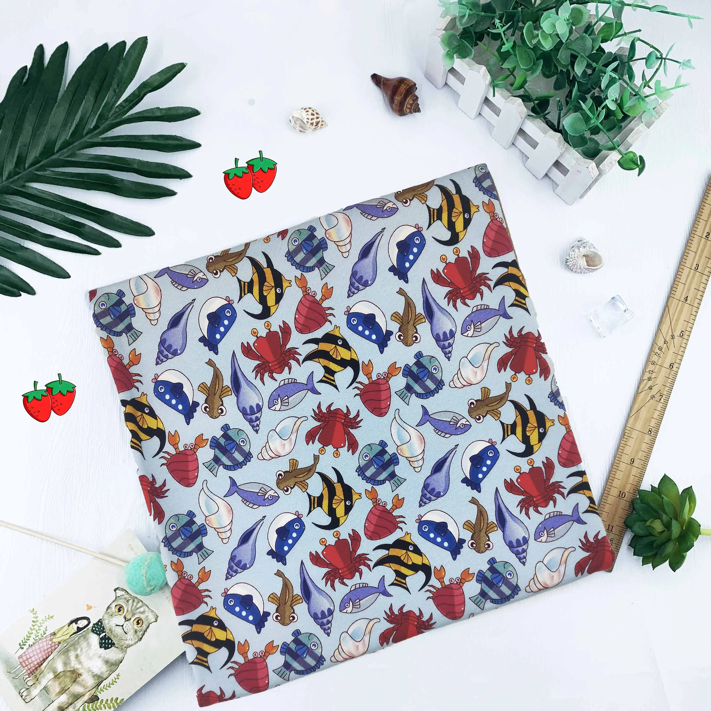 Bamboo Cotton Terry Fabric Customize Rainbow Digital Printed Stretch French Terry Fabric NO MOQ