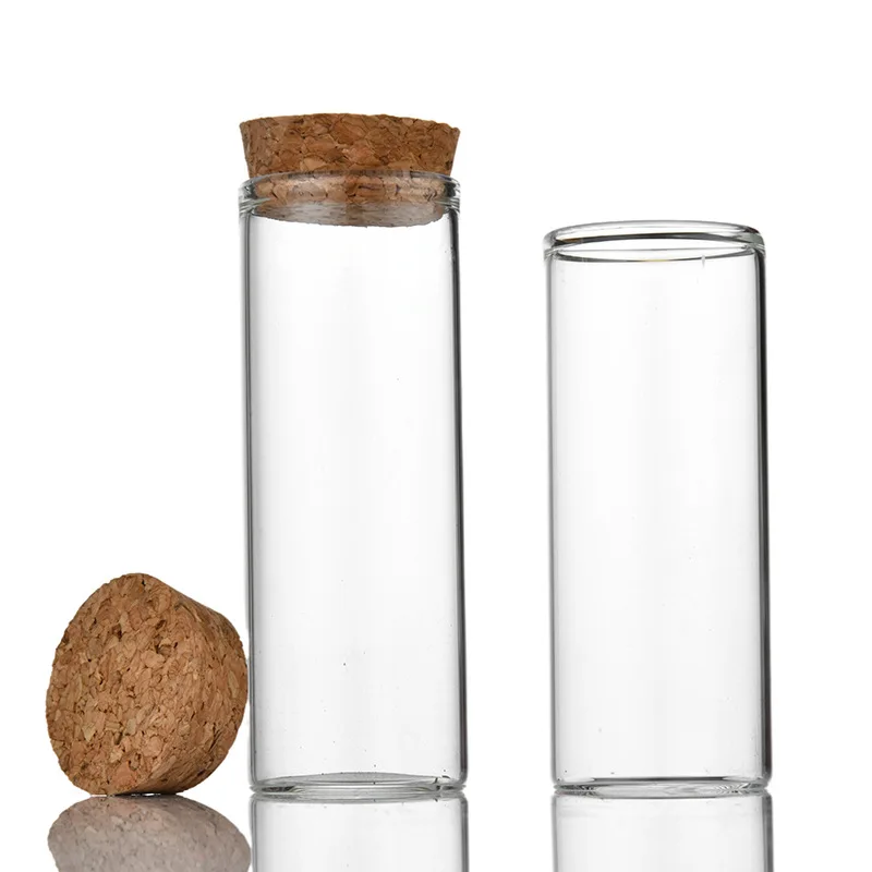 37mm Straight mouth cork glass bottle rose sub-bottling flat mouth test tube bottle agarwood bottle
