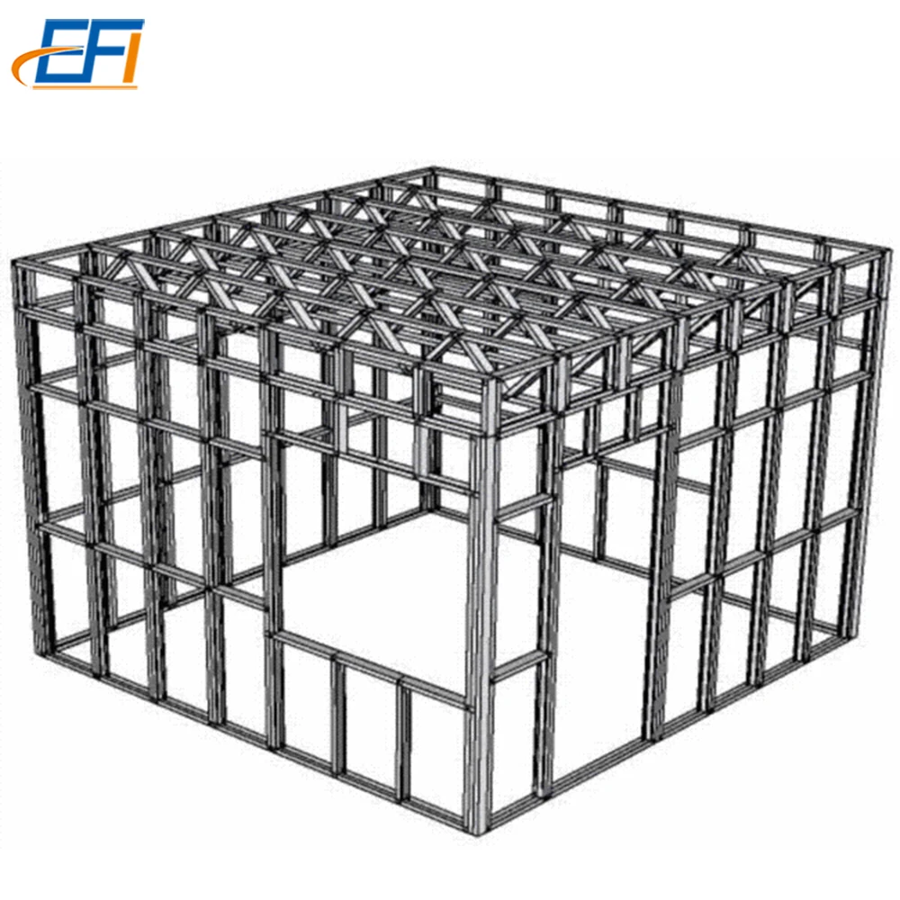 Tiny House with Light Steel Structure Frame Durable Steel Structure Buildings