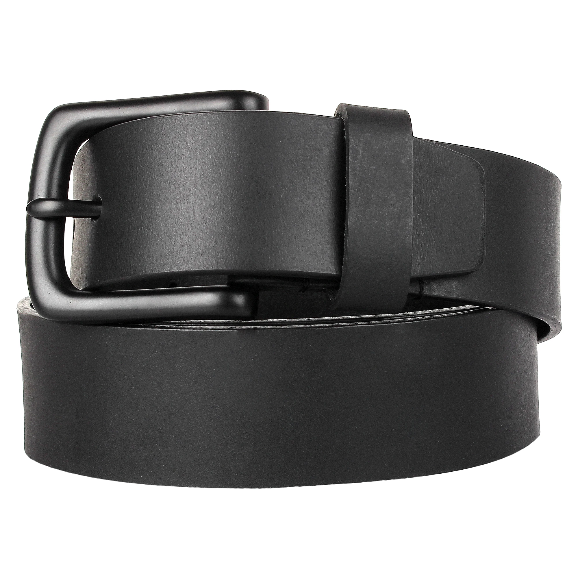 
40-44 inch Handmade Genuine Soft Leather Adjustable Belt Gift for Men Teen Boy Office College School Fashion Dress Black 