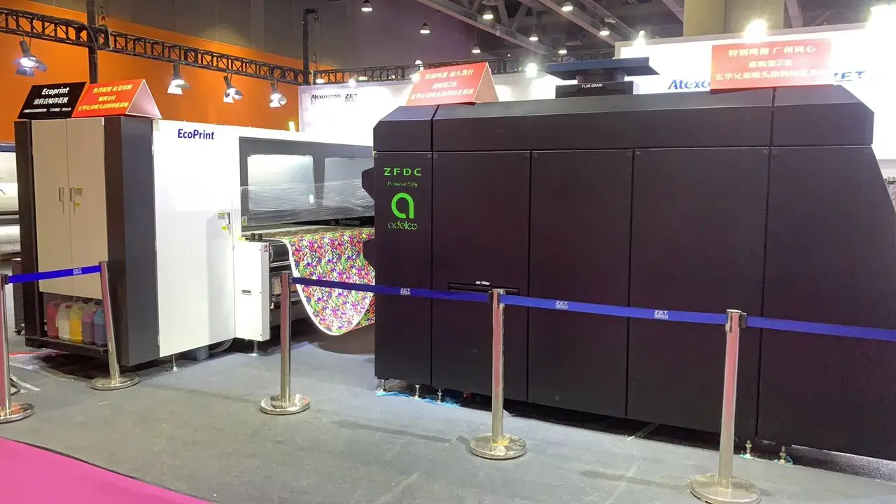 Atexco textile roll fabric printing for cotton direct to fabric printing machine  pigment active ink silk 1.8m 2.6m 3.2m
