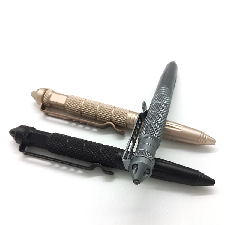 Outdoor Tactical Pen Multi-function Aluminum Tool Ballpoint Pens Pocket Emergency EDC Tool with Tungsten Tip Custom Logo