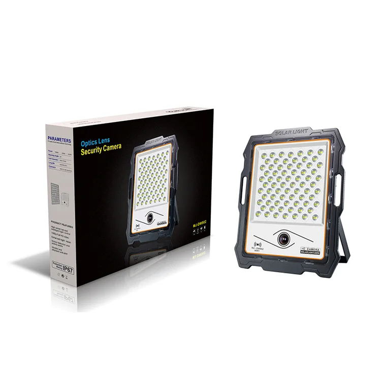 High-quality portable outdoor lighting solar flood lights 100W 200W 300W 400W CCTV  Flood Light With Camera