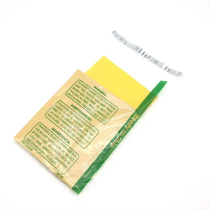 Custom flat 9x12 ldpe pe resealable plastic bag poly suffocation warning seal bags transparent with suffocation warning