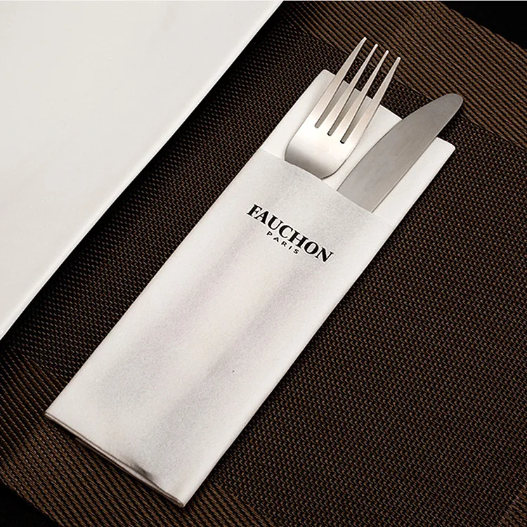 
Cutlery paper napkin airlaid paper napkin with pocket for cutlery 