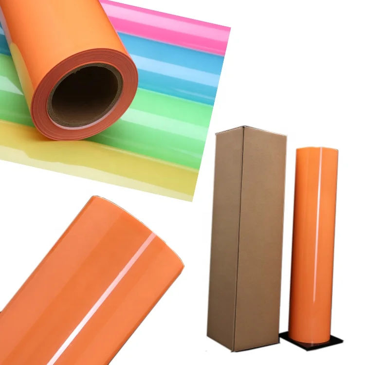 DETU Wholesale Custom Hot Sales Film Roll Luminous Heat Transfer Vinyl For