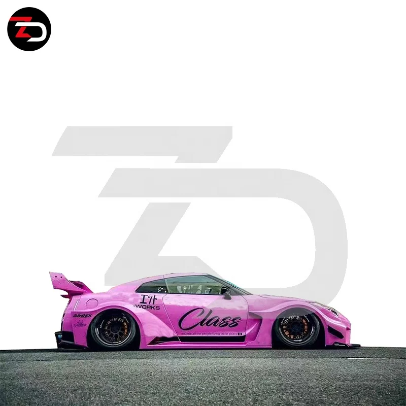 Hot Sale LB V3 Style Body Kit For GTR R35 With Fender Flares Front Bumpers Rear Bumper Wing Fenders Side Skirts Fenders Hood