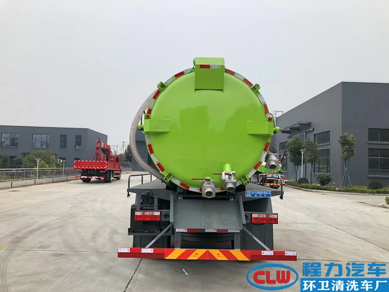 Dongfeng очистки илососная машина 11m3 пыли вакуумный сточных вод сосать