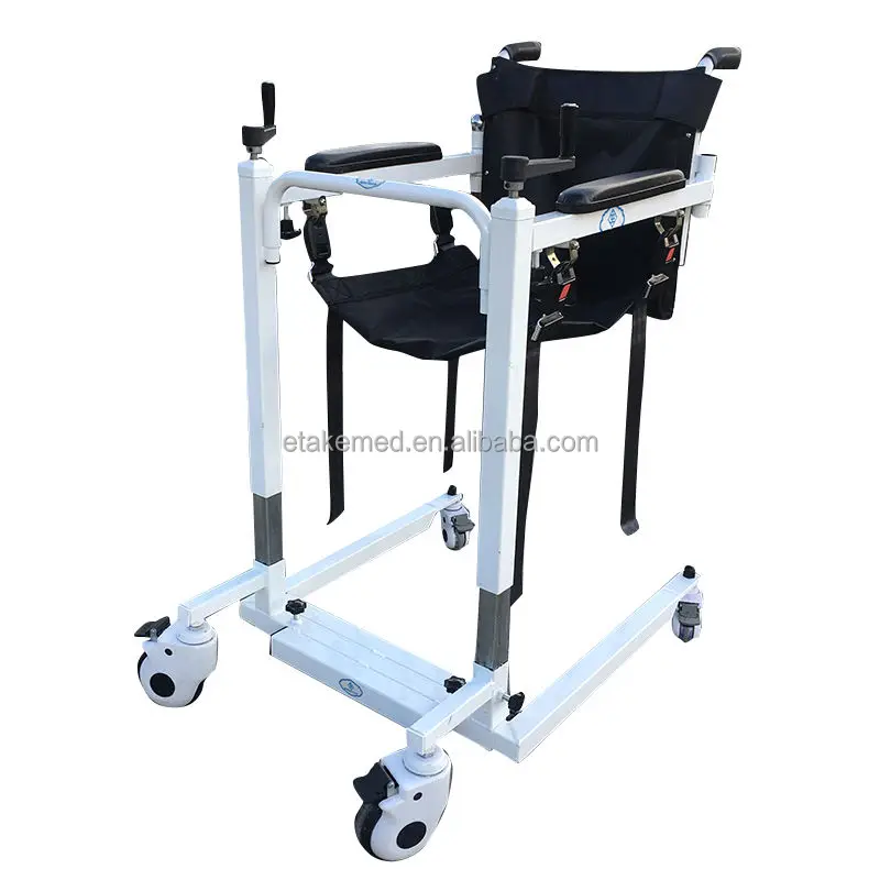 Transfer Medical Equipment Patient Transport Seat Height Adjustable Commode Seat Wheelchair Disabled Chair