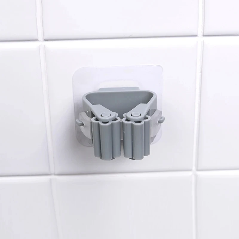 Home Storage Rack Bathroom Suction Hanging Pipe Traceless Hooks Wall Mounted Mop Organizer Holder Waterproof Broom Hanger