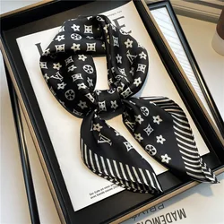 Luxury Square Fashion Designer Scarf Lightweight Wraps Hijab Scarf Silk Women Scarf