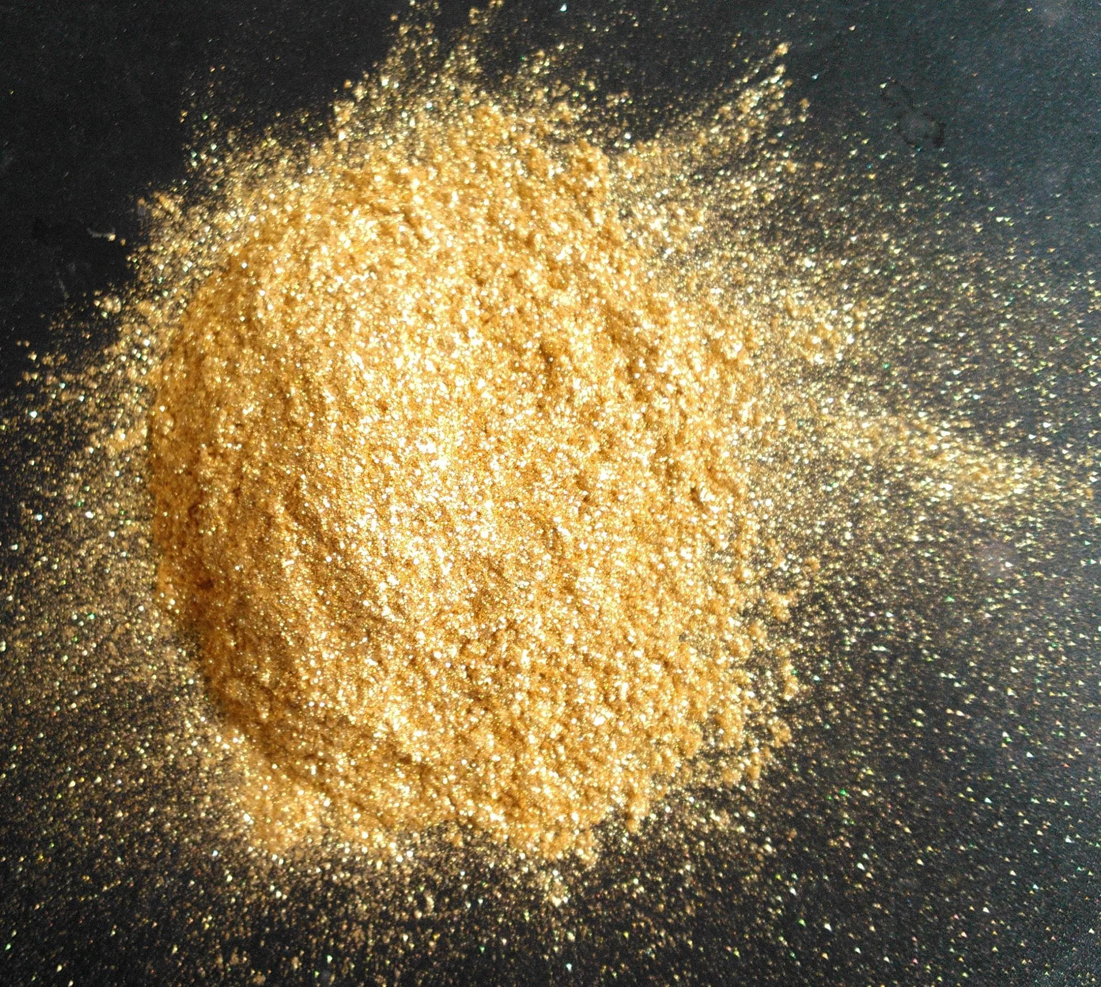 Solar Gold Pearl Pigment,Golden Pearlescent Mica Powder,Synthetic mica based Gold Color