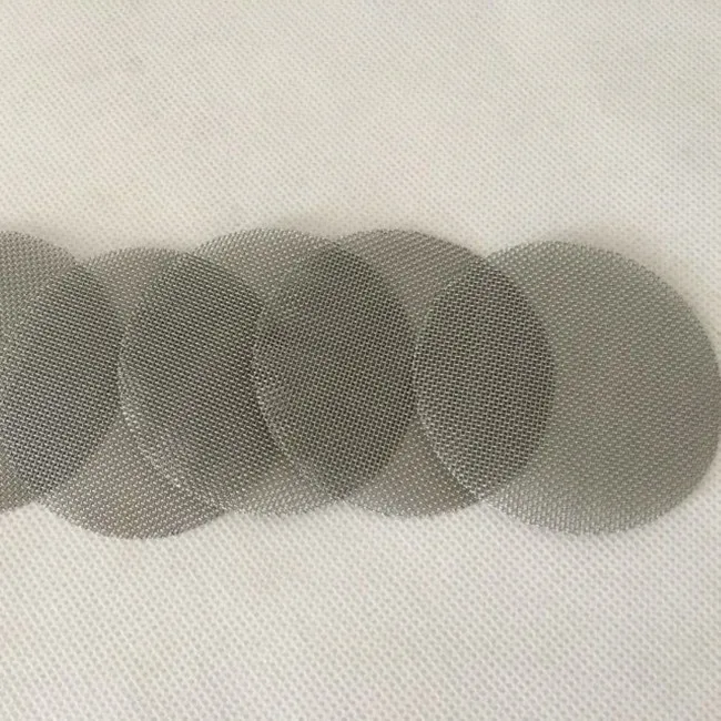 100 200um 58mm 1022mm Stainless Steel 304 316 316L Sintered Wire Mesh Disc