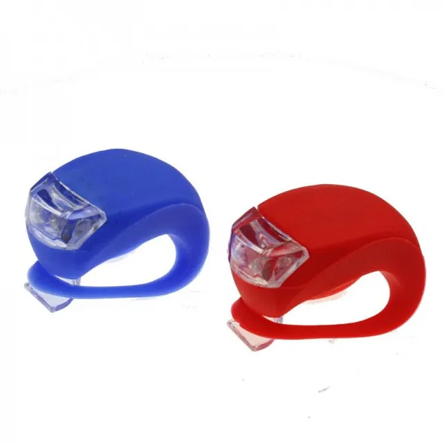 OEM Accept Colorful Silicone Led Bike Bicycle Tail Light/Silicone Bike Led Front Light Set