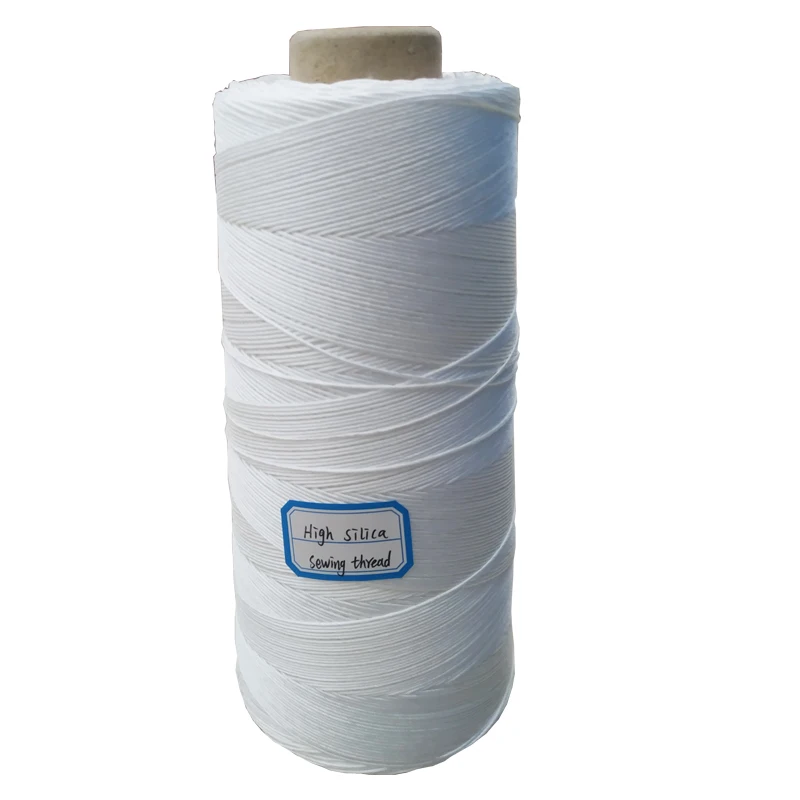 High temperature resistance 800 centigrade high silica sewing thread