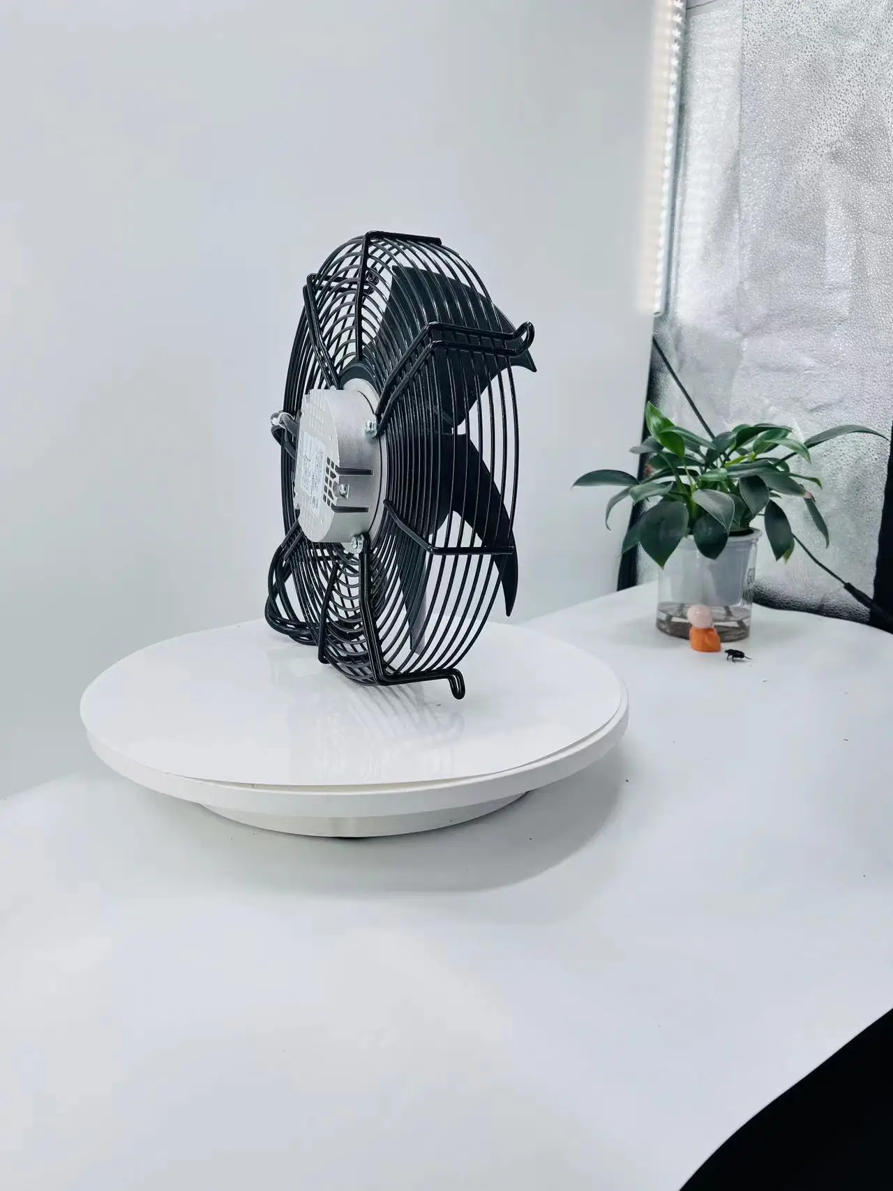 PA66 high speed 300mm EC mini machine axial fan rotary flow fan 220v industrial 12inch blade