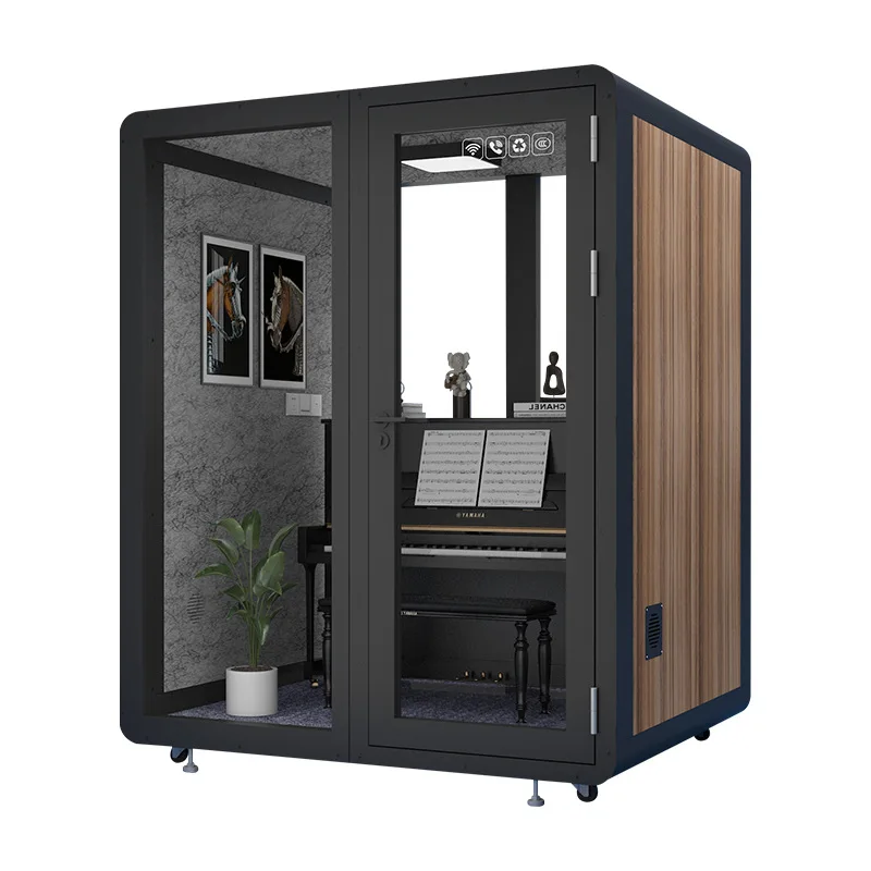 New Modern Soundproof Office Mobile Phone Pod Acoustic Portable Recording Booth Sound Proof