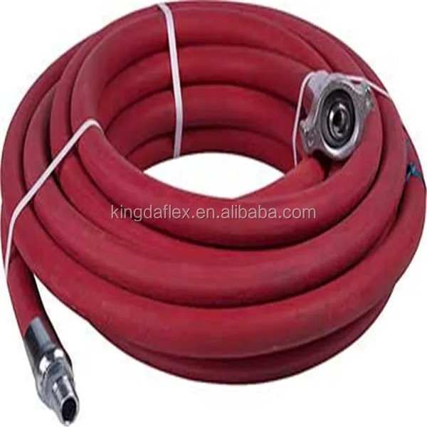 Fiber Braided Red Cover Epdm Rubber Steam Hose 3/8 High Temperature Pressure Steam Iron Hose Pipe