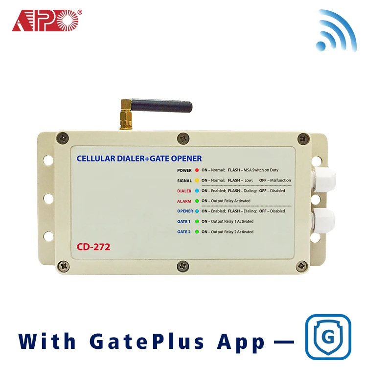 App Control Gate Opener Wireless SMS Notification Detector Alarm System Cellular Alarm Dialer