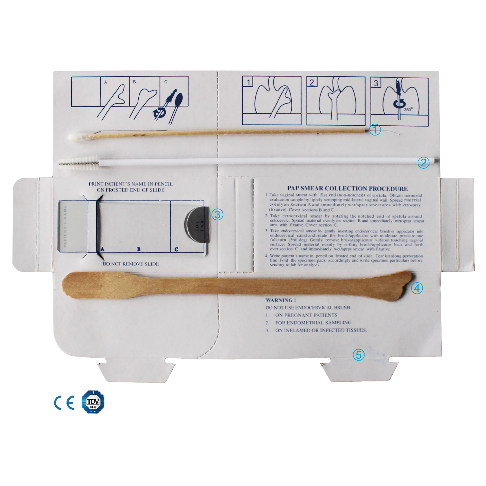 Медицинский одноразовый набор для гинекологических обследований