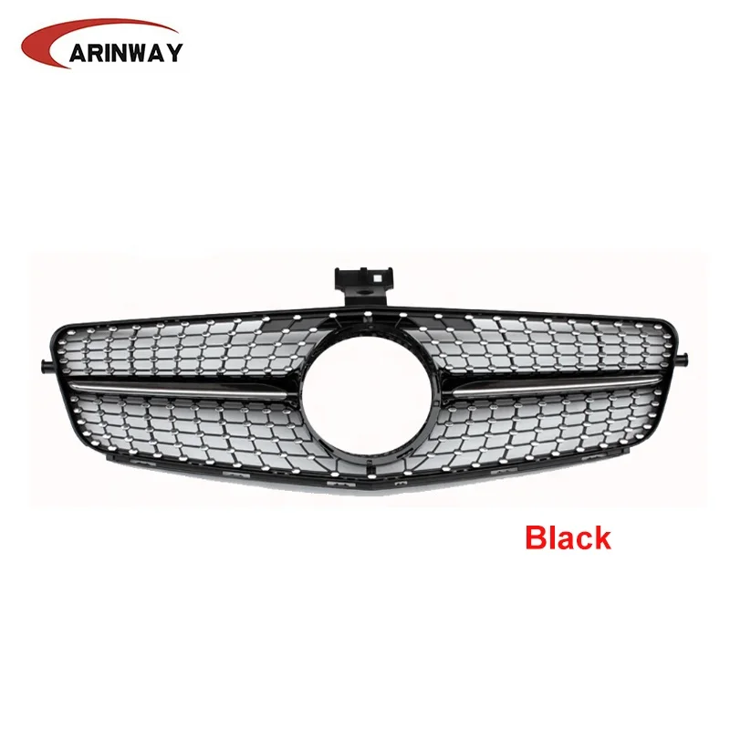 Front black Grille for Mercedes Benz C CLASS W204 2007-2014 Diamond grill
