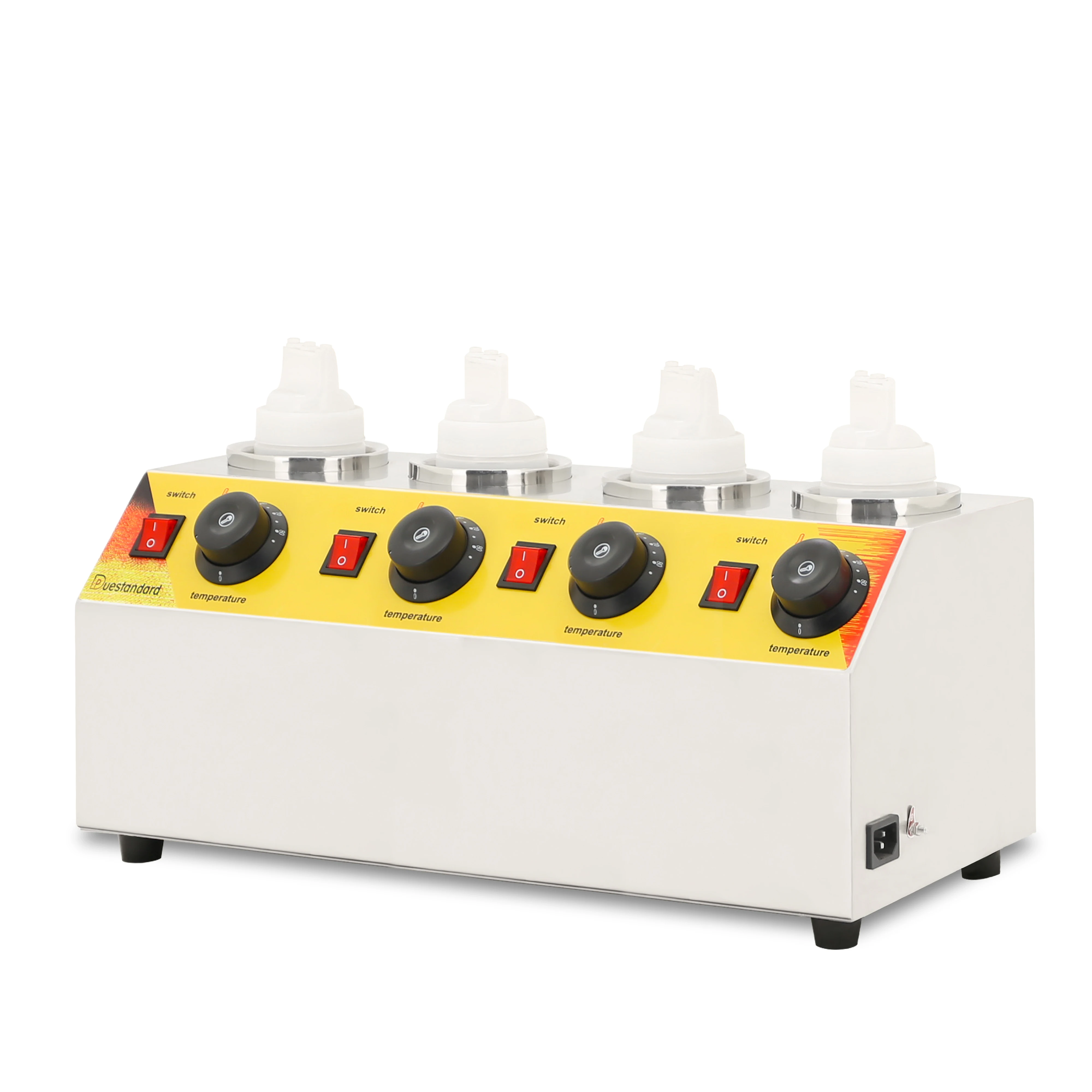 4 head Sauce warmer electric cheese warmer stainless steel chocolate warmer for sale