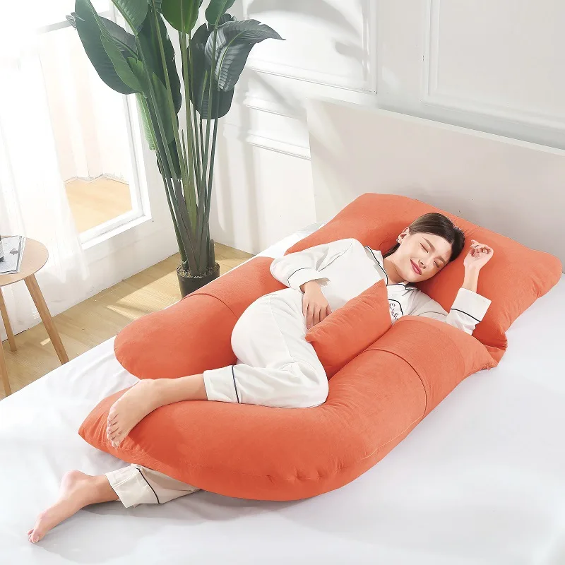 Wholesale Custom Logo Multi-color Pregnancy Pillow G-type sleeping pregnancy  pillow With Zipper