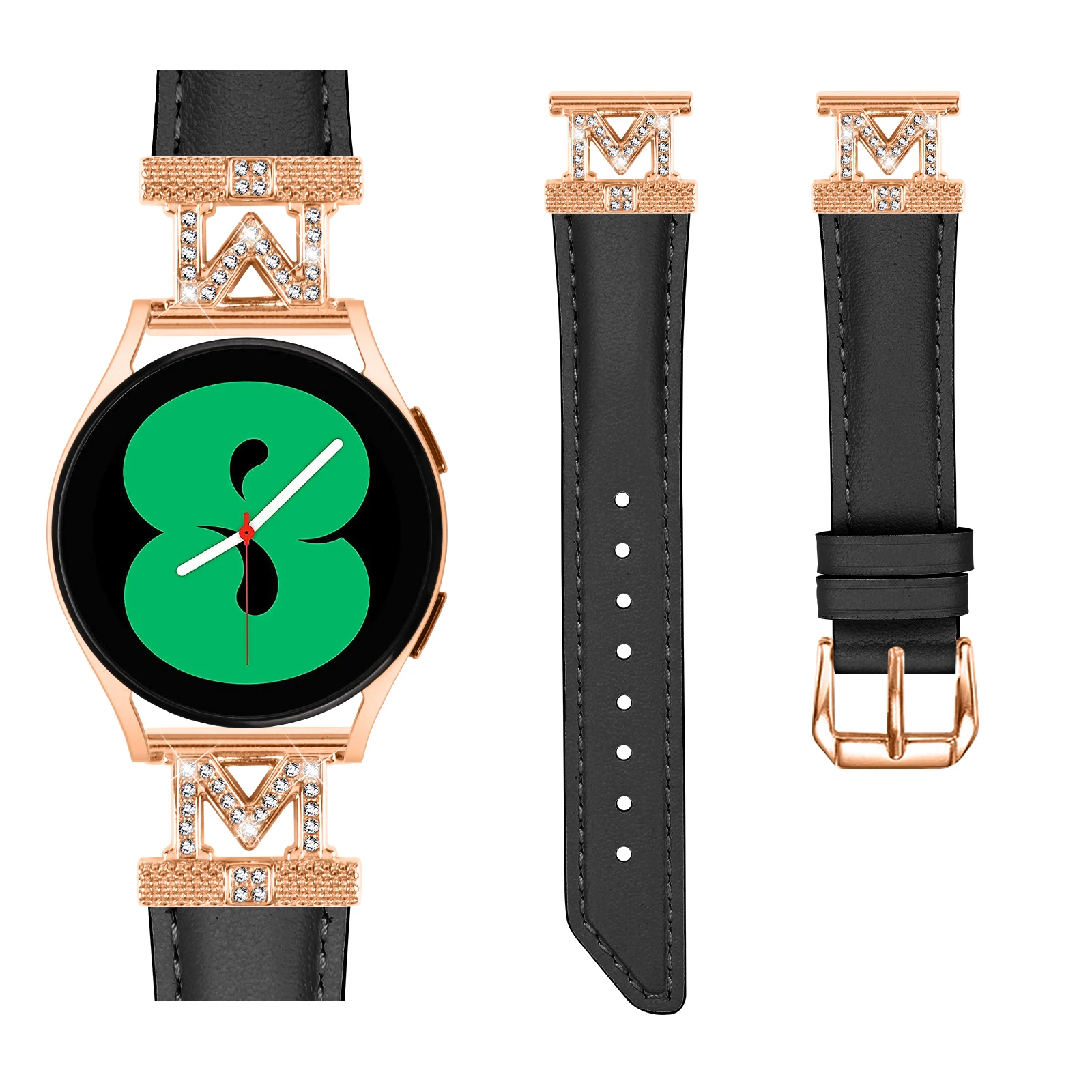 Wholesale Luxury Handmade Mens Women Genuine Leather Watchband Watch Strap Sport for Samsung Galaxy Watch Band Top Leather 20mm