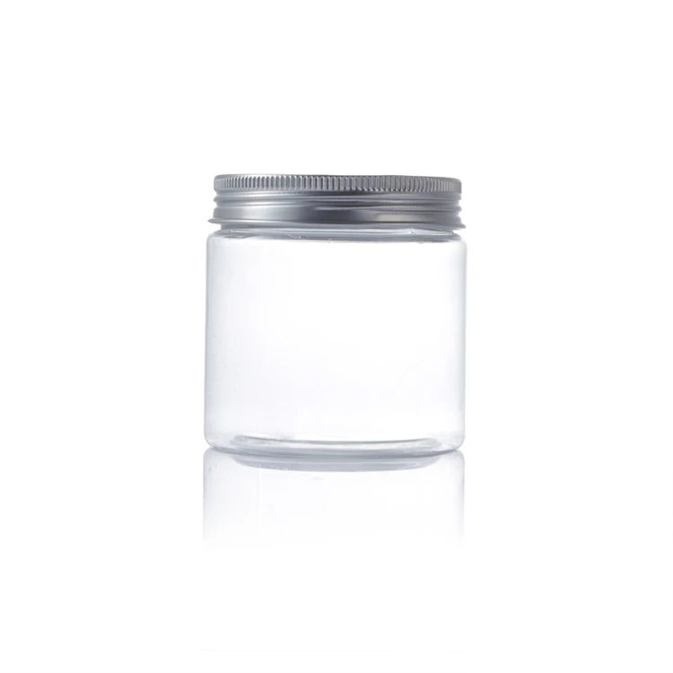 250ml 400ml 500 ml Clear Plastic Jar With Lid For Dry Food, Peanut Butter, Honey and Jam Storage