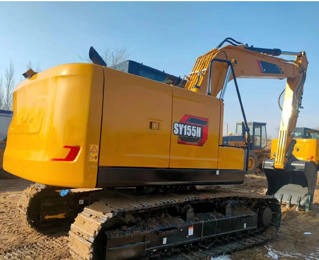 Лидер продаж китайский новый экскаватор SY155H 15 тонн сертифицированный гусеничный SY155 двигатель EPA isuzu