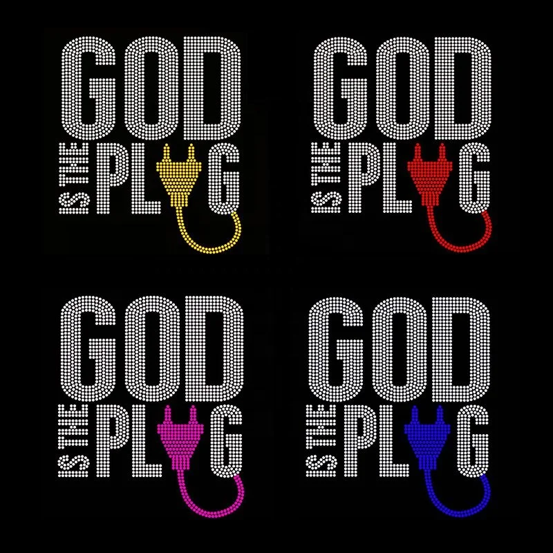 88 Patterns Custom Jesus Christ Base Sprayed Faith Religious Christian Rhinestone Transfer Designs Iron on God Bling Motif Patch