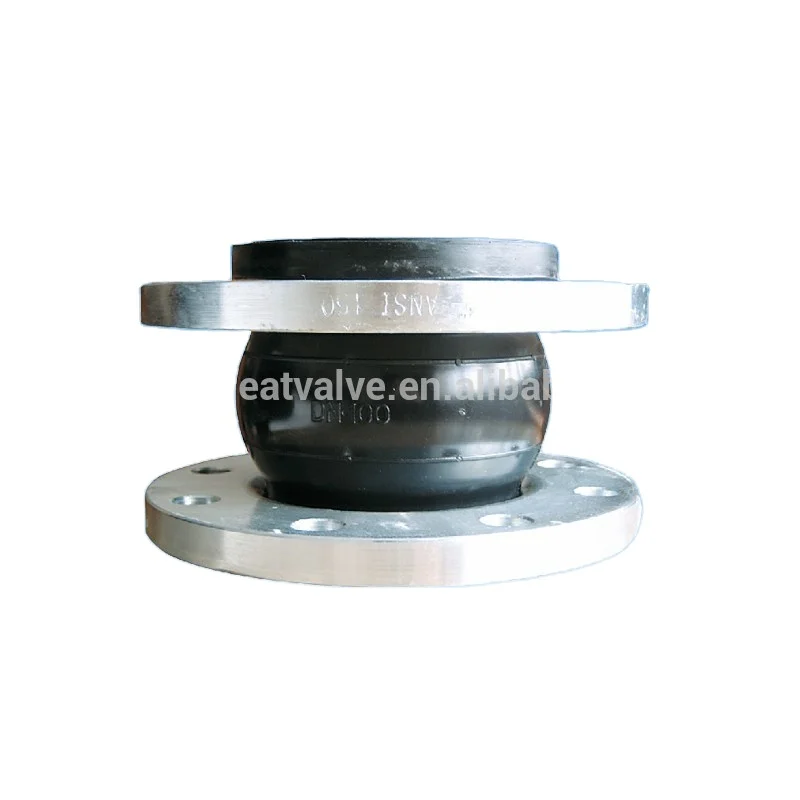 Single Sphere Expansion Rubber Joints, with forged carbon steel flanges