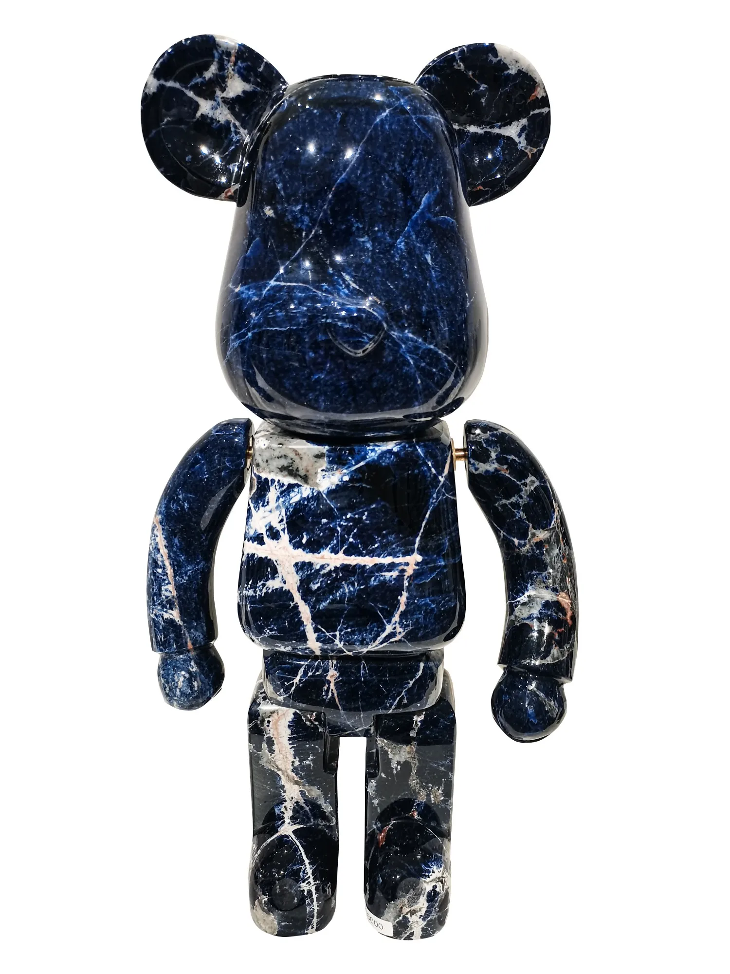 Китайская натуральная синяя мраморная перегородчатая мраморная скульптура мраморный Медведь Статуя мрамор