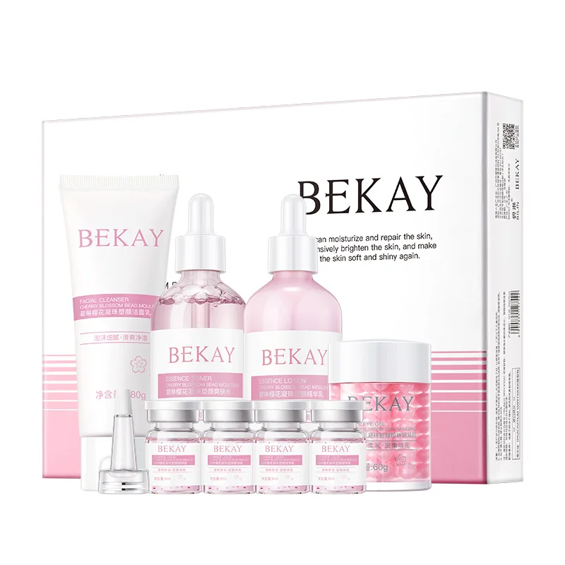 BEKAY Sakura Russia Skincare Product Moisturizing Hyaluronic Acid Anti-aging Serum Skin Care Set