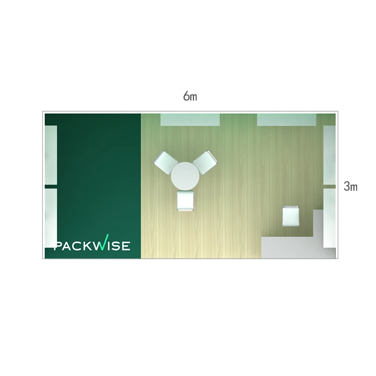 Easy Storage Outdoor Lego Stall Wooden Modular Booth Trade Show 10FT 20FT Exhibition Booth Stand New Design For Pet Food Display