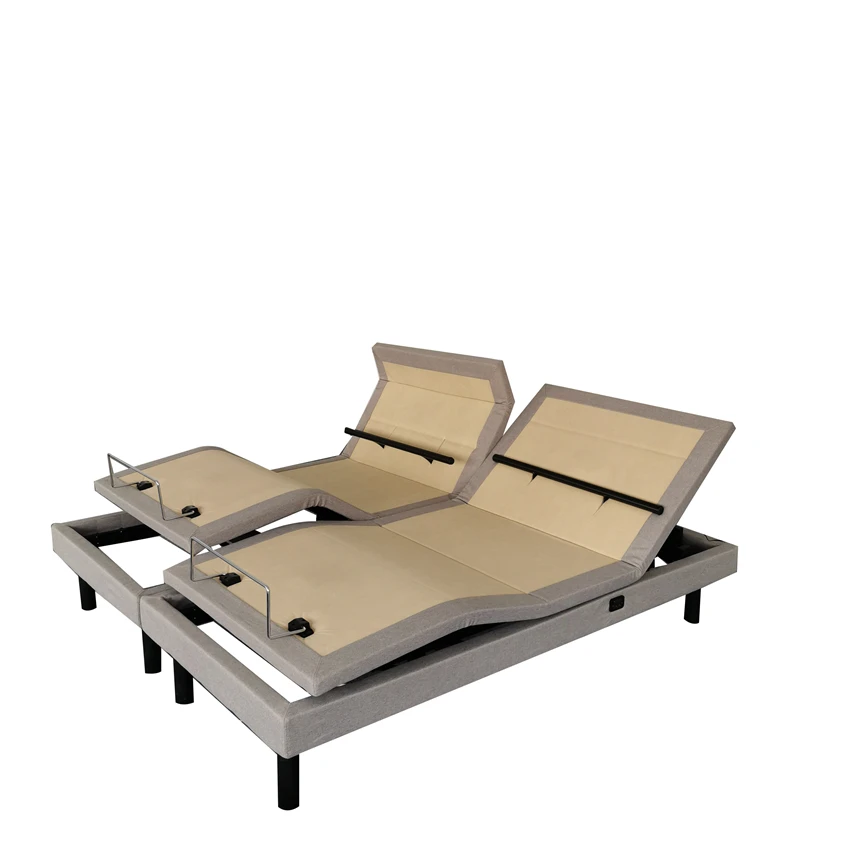 adjustable electric bed frame with mattress modern massage table &bed Lumbar support Pillow Tilt king size bed base