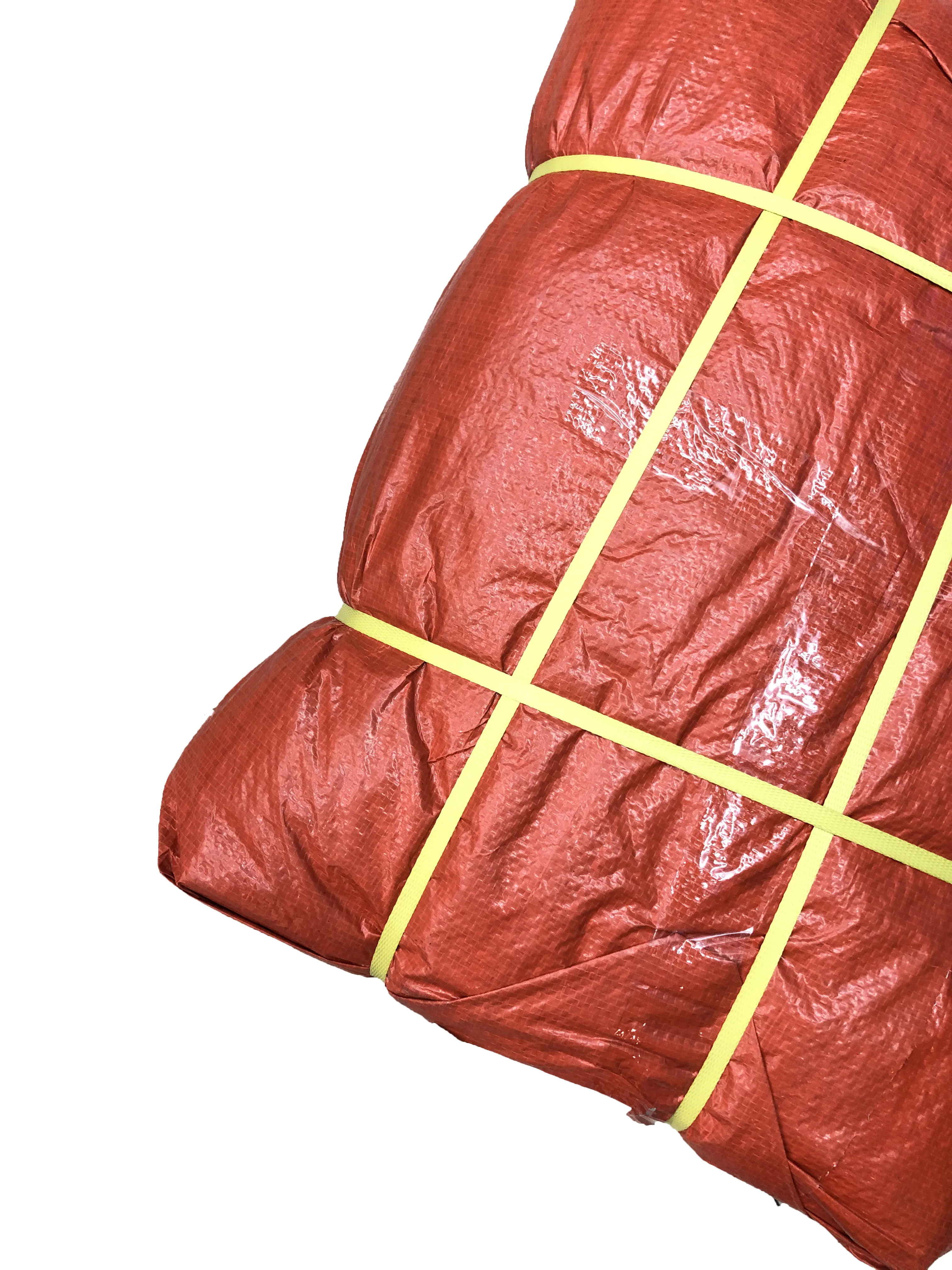 Blue/Orange Waterproof PE Plastic Tarpaulin Sheet in Piece Bales Packing