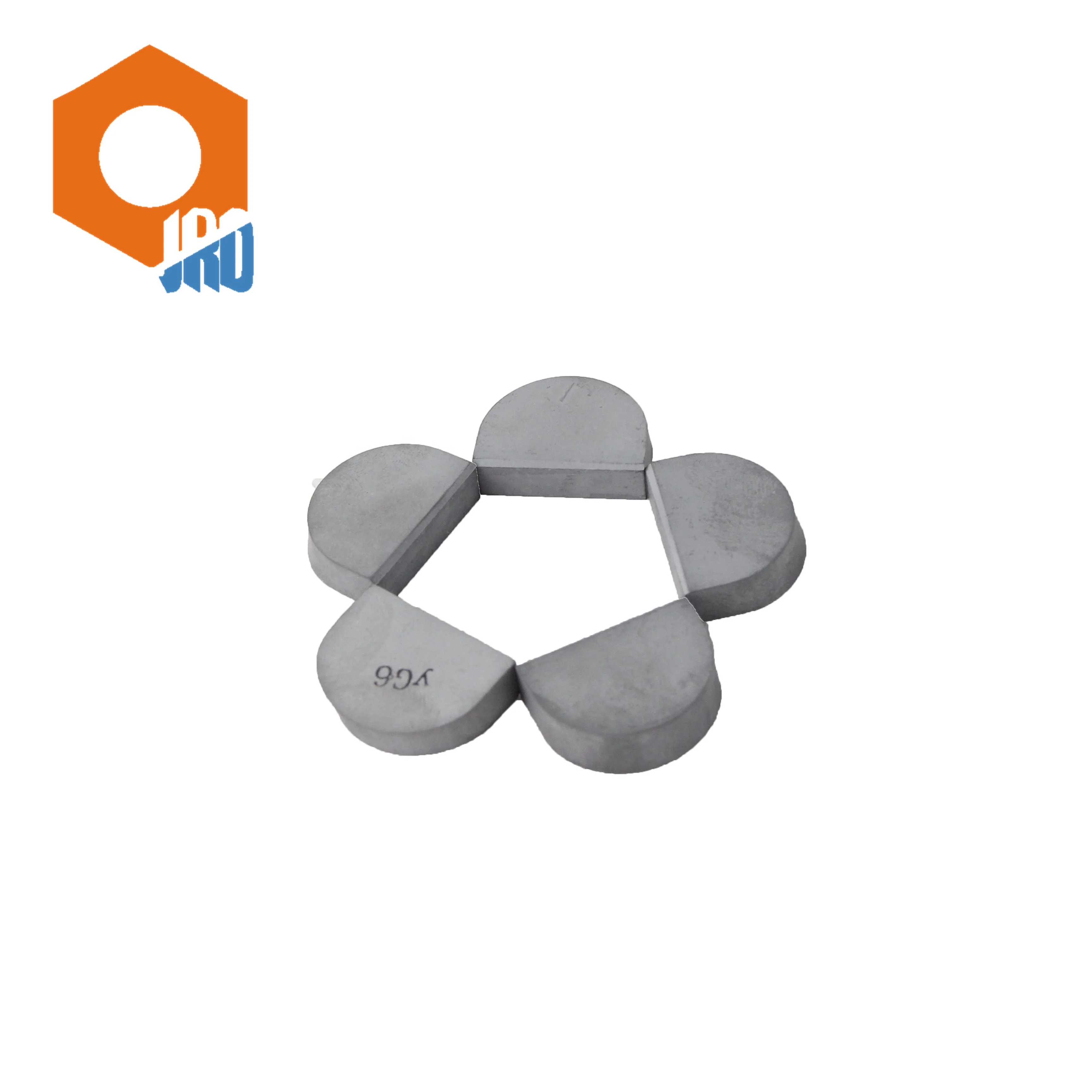 Customized high quality tungsten carbide cutter head brazed tips