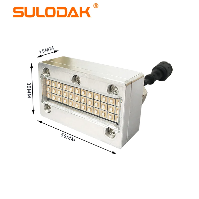 LED UV Curing Lamp Water Cooling System Print Heads for UV Printer Flatbed Printing with Chiller Lamp Size 50*15MM 18 80 1 - 50