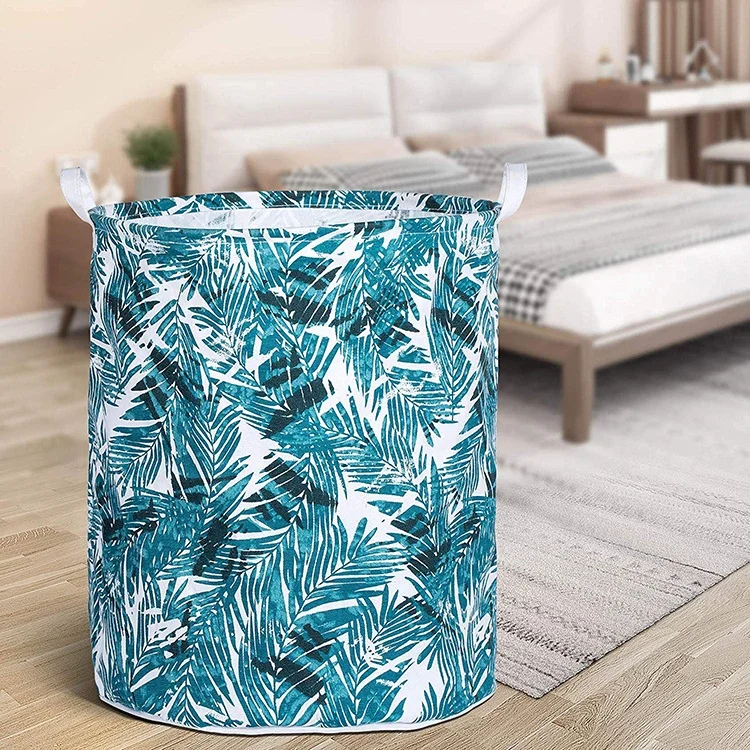 Durable Eco-Friendly Folding Laundry Hamper Organizer with Hemp Rope Handles for Dirty Cloth Home Use Made from Cotton Canvas